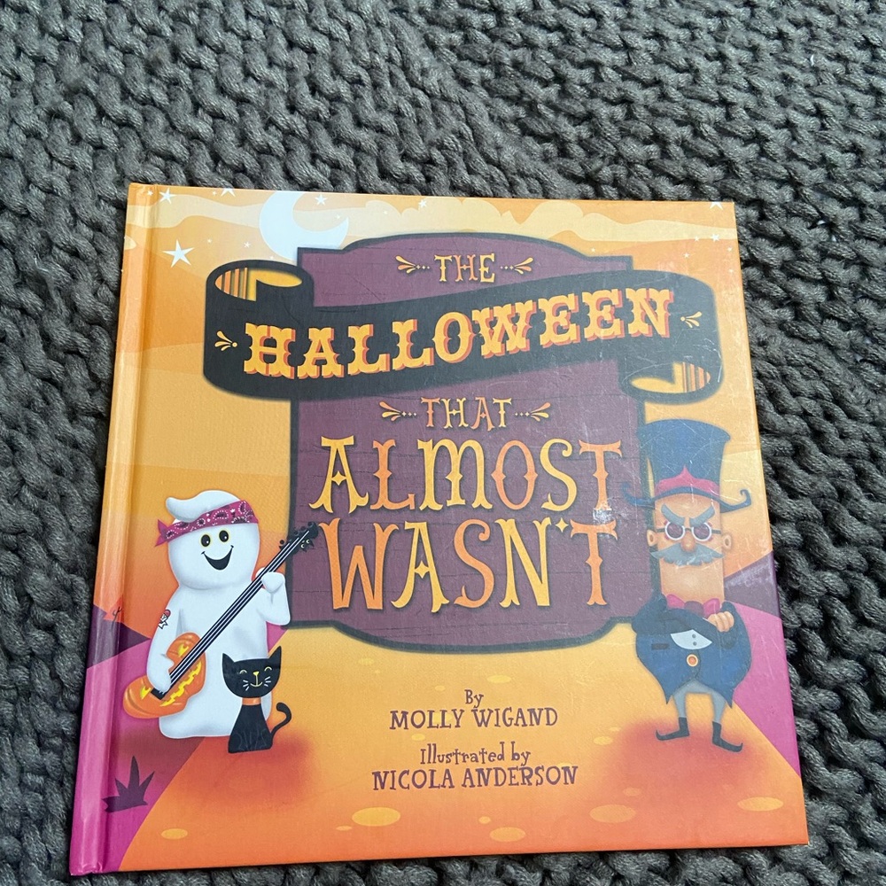 Hallmark Boo McSpooky Halloween Adventure Book - Orange and Purple
